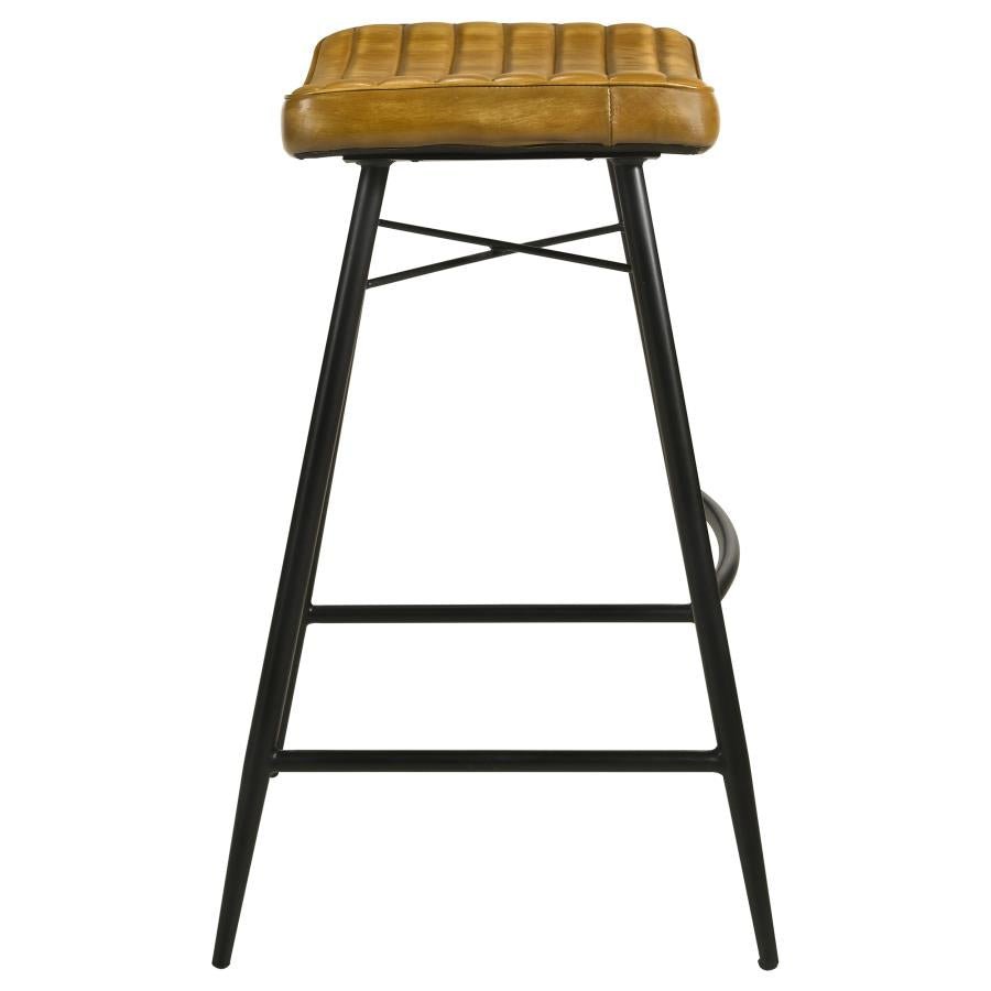 Bayu Saddle Seat Bar Stool in Antique Camel