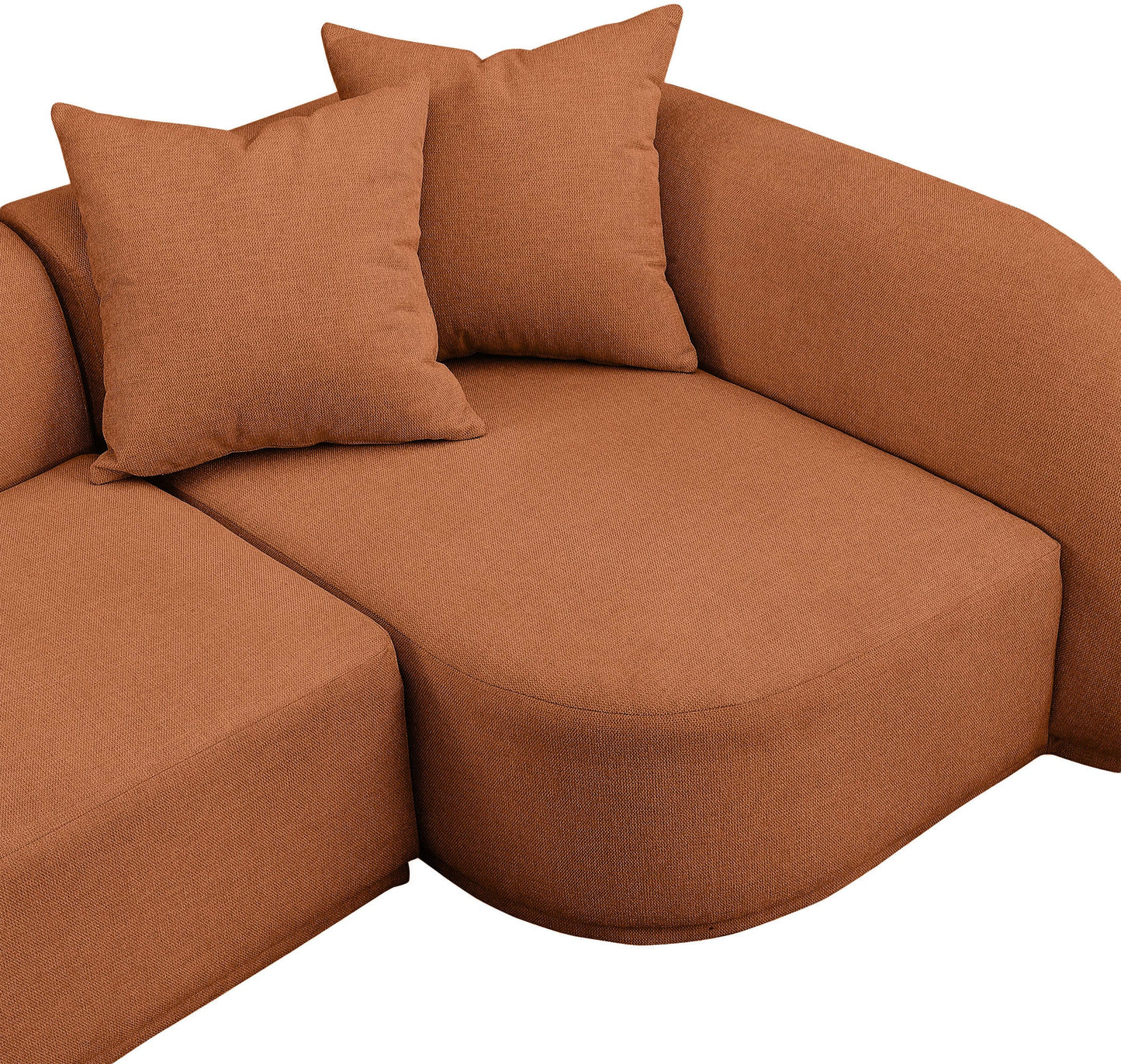 Rita Sectional in Terracotta