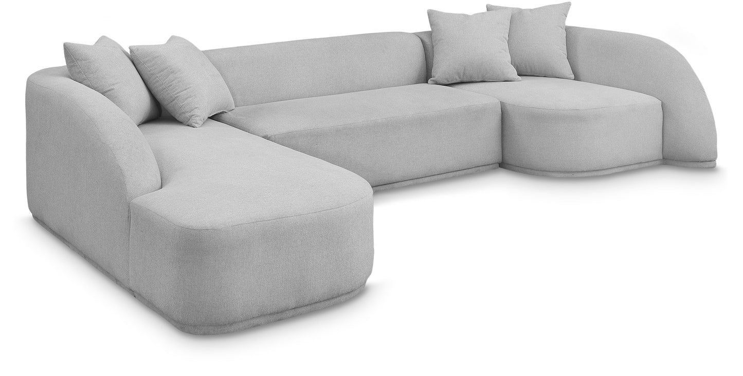 Rita Sectional in Lunar Grey