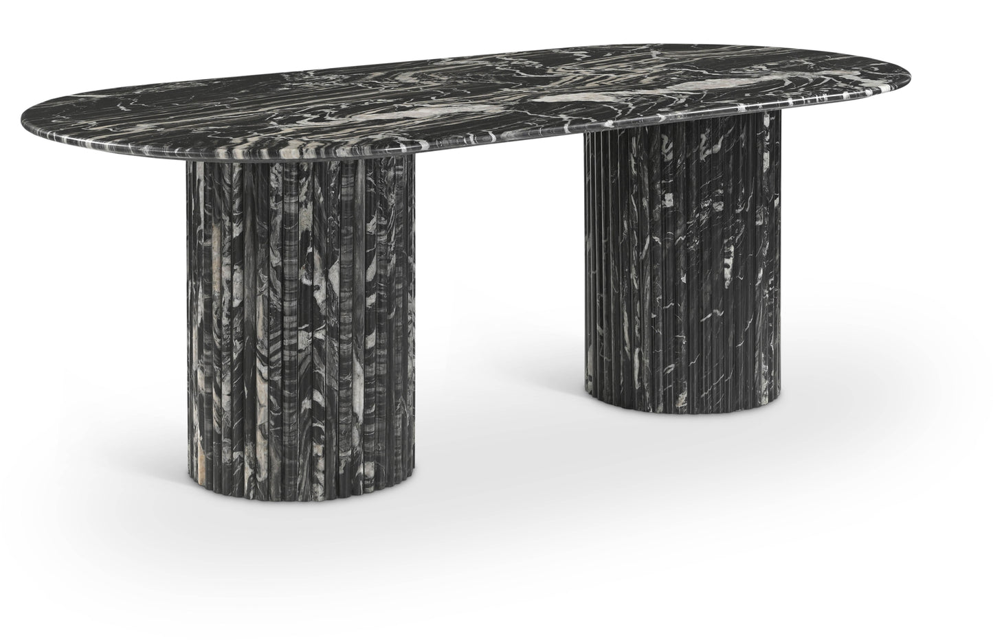 Messina Marble Dining Table in Black