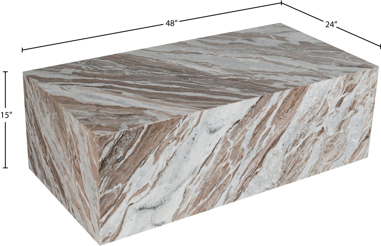 Toronto Marble Plinth Coffee Table