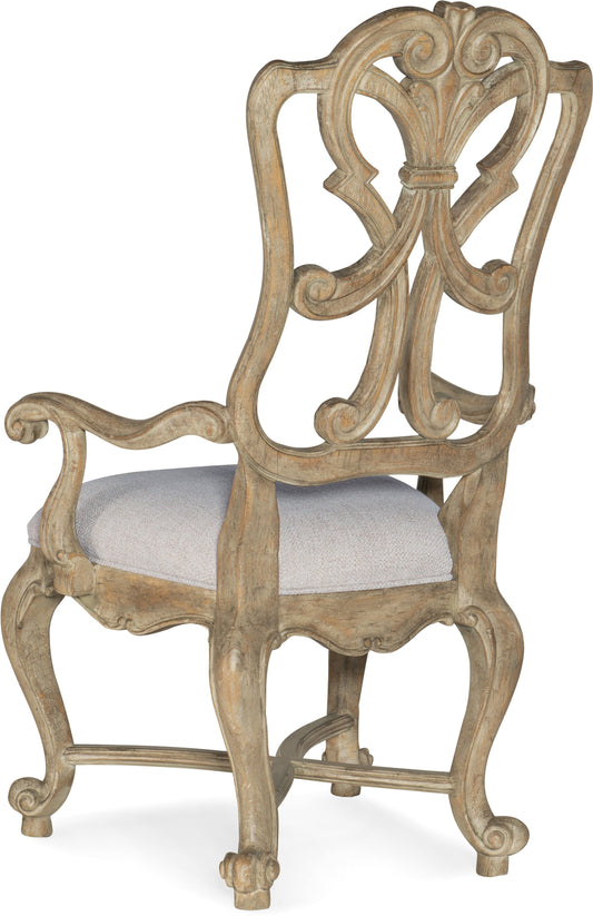 Castella Wood Back Arm Chair