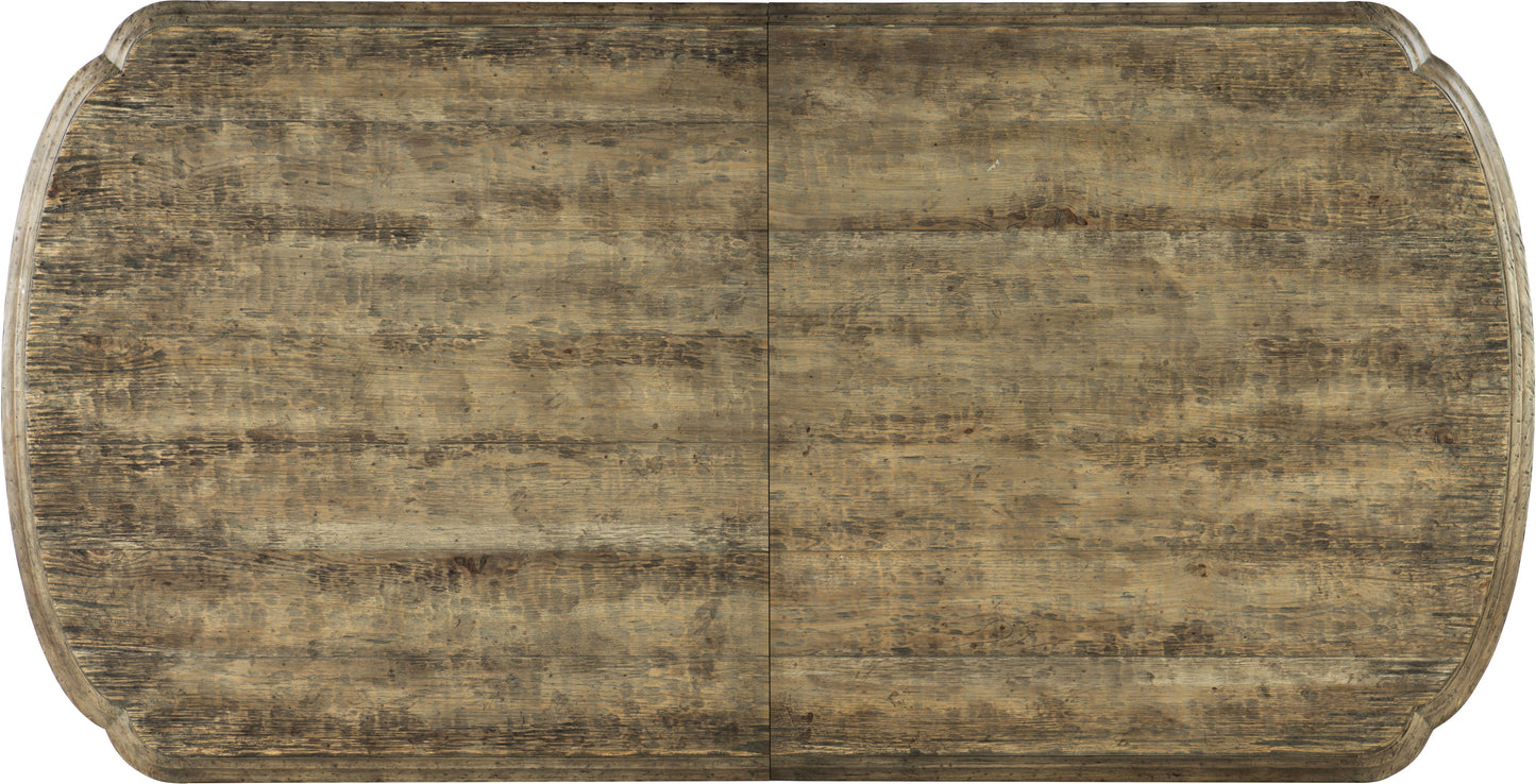 La Grange Le Vieux Double Pedestal Table – Pecky Hickory