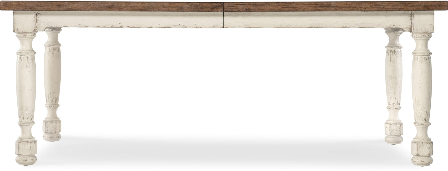 Casual Dining Americana Leg Table – Oak Veneer, Two-Tone