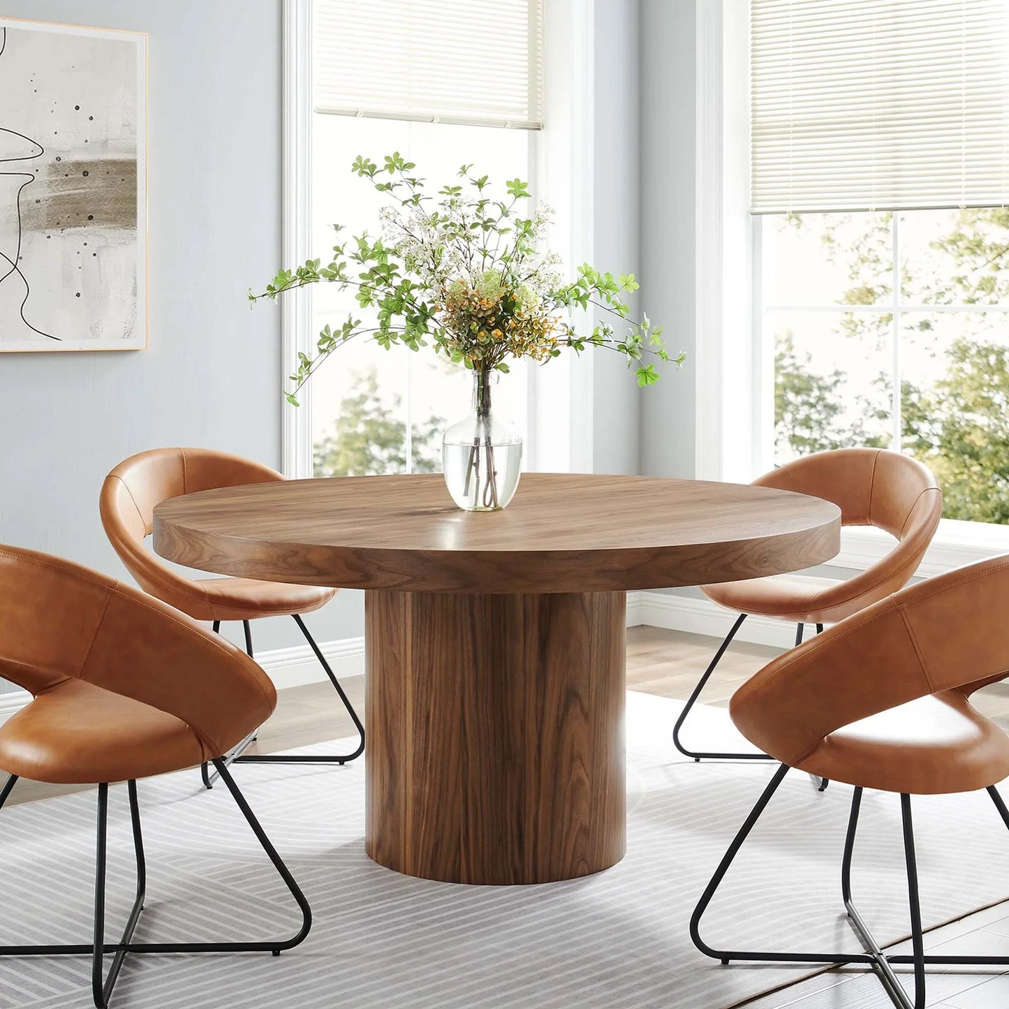 Gratify Round Dining Table in Walnut