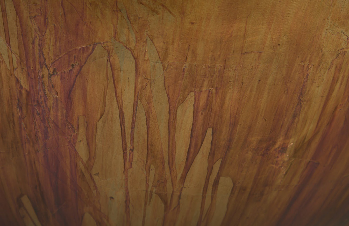 Patina Drum Coffee Table – Resin with Acid Washed Copper