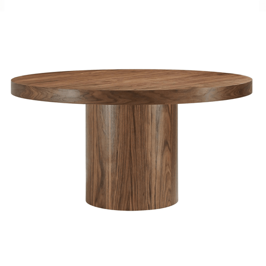 Gratify Round Dining Table in Walnut