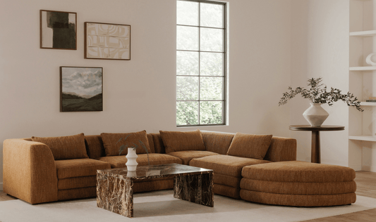 Lowtide Alcove Sectional in Amber Glow – Modular Sofa