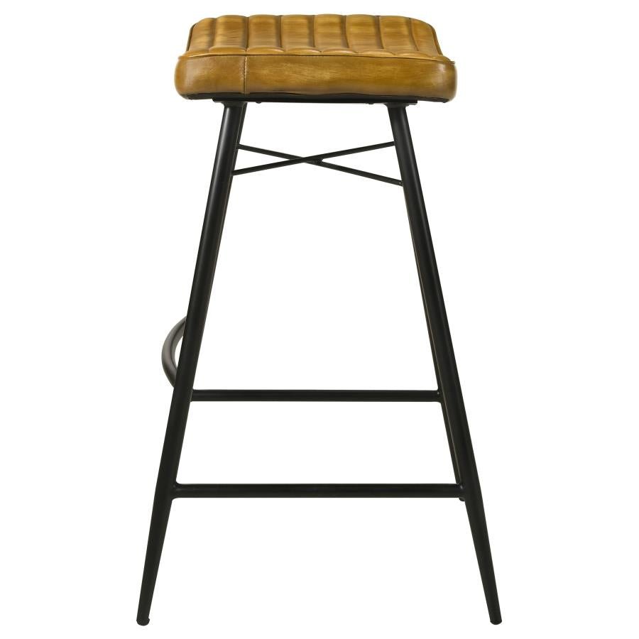 Bayu Saddle Seat Bar Stool in Antique Camel