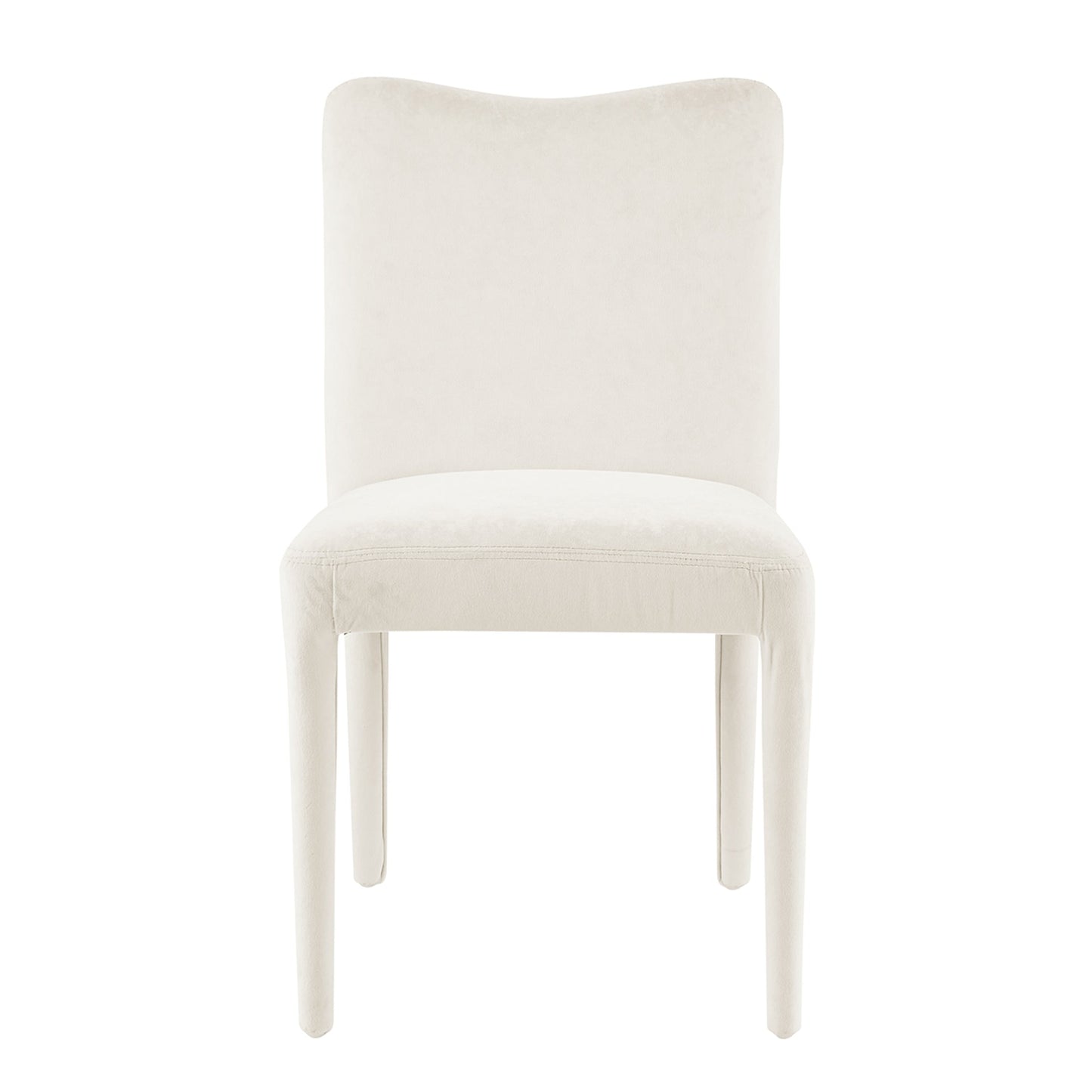 Alder Set of 2 Velvet Dining Chair in Zen White