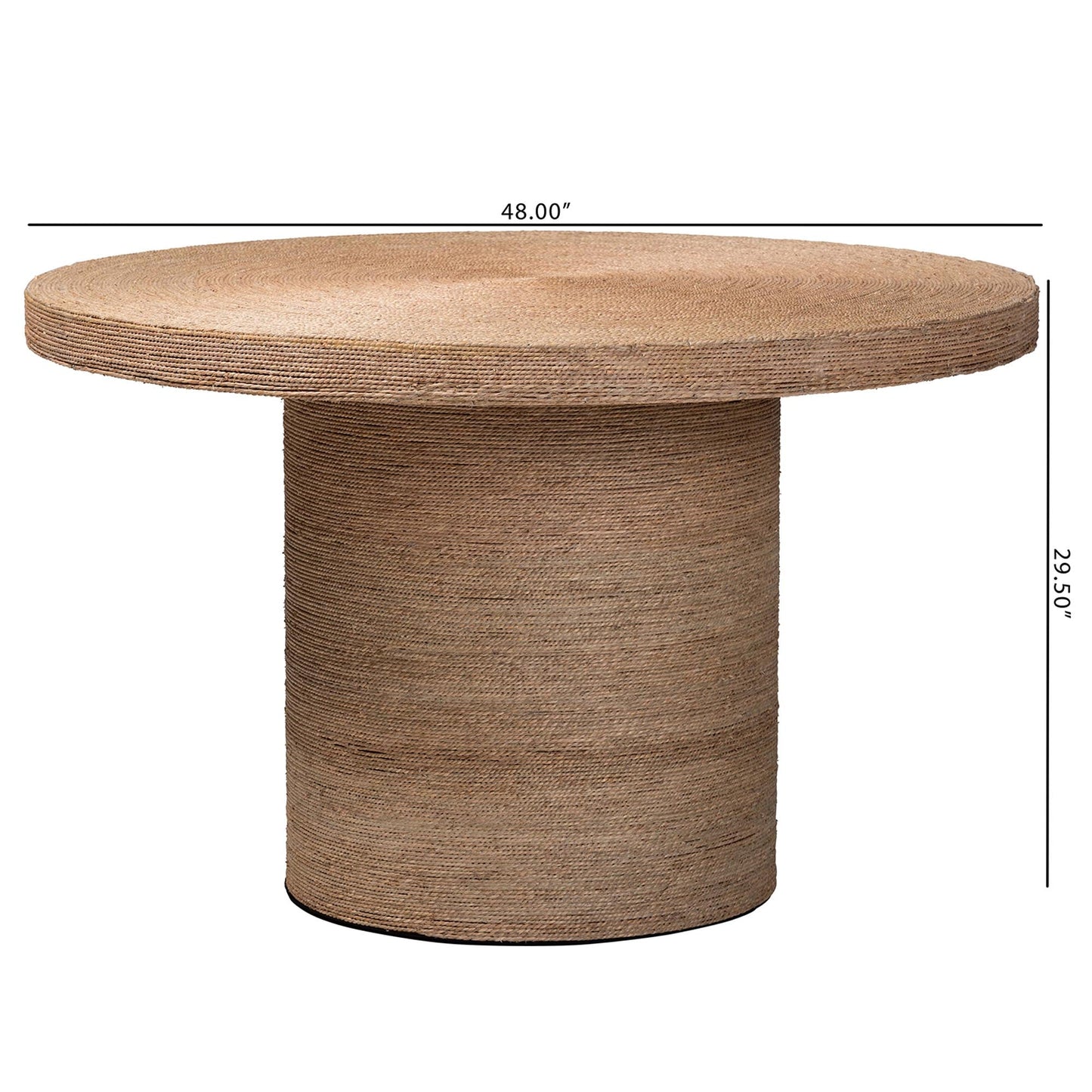 Bistra Seagrass Round Dining Table – Bohemian Style