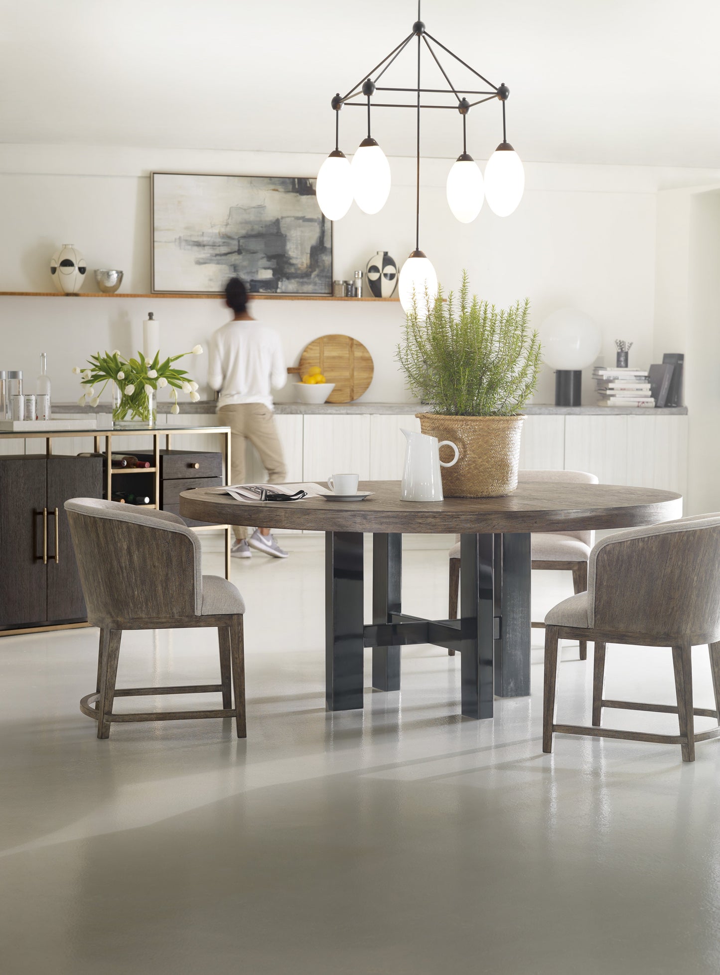 Curata 72 Round Dining Table, Mountain Modern Finish