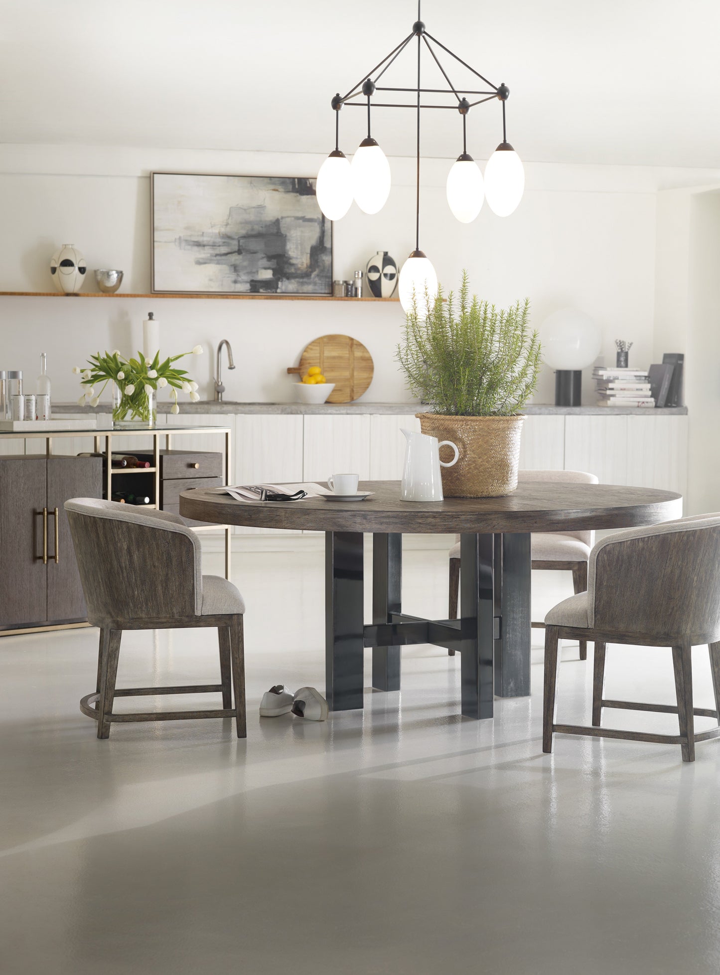 Curata 72 Round Dining Table, Mountain Modern Finish
