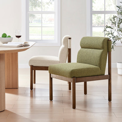 Micah Fabric Dining Chair in Palladian Green
