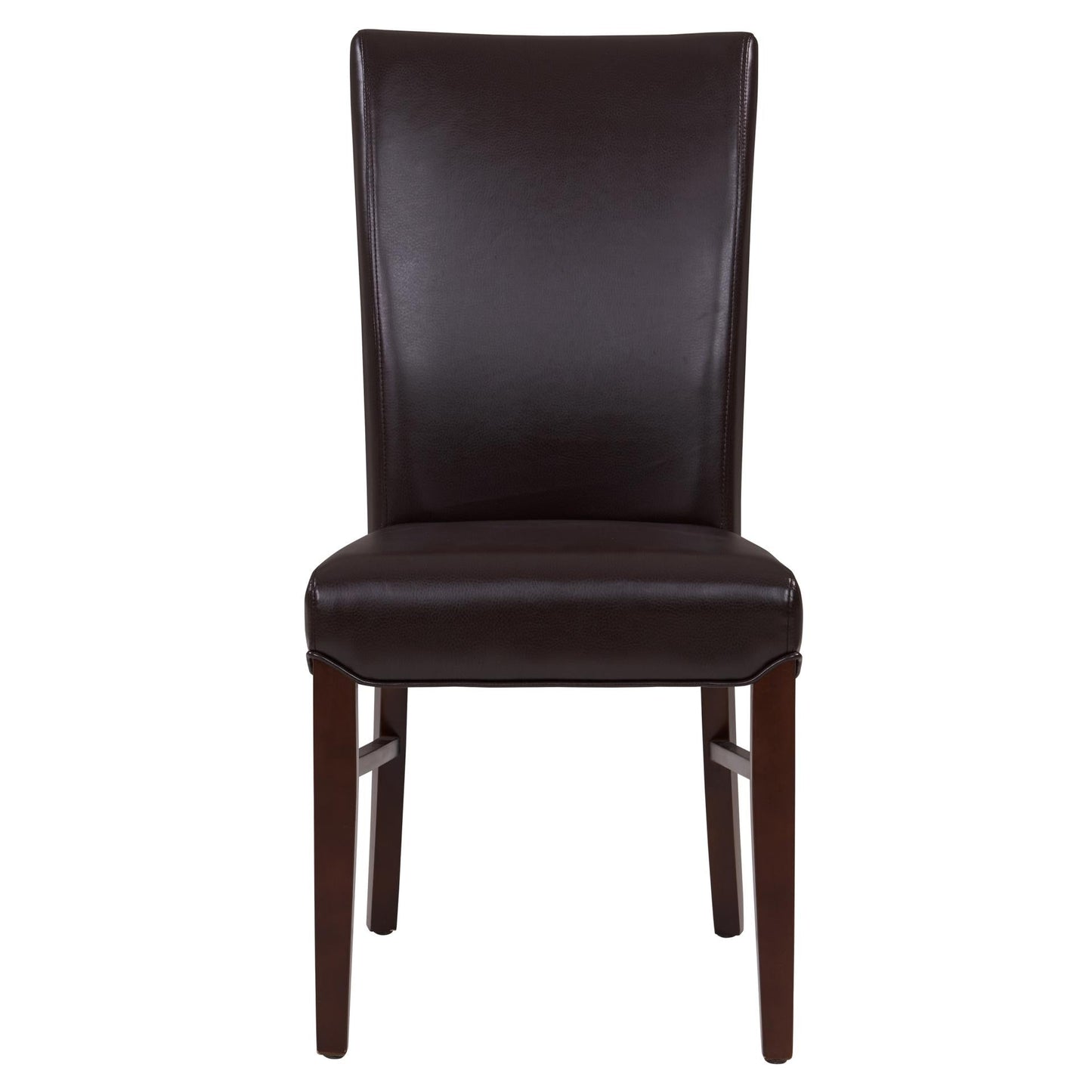 Milton Set of 2 Bonded Leather Dining Chair in Coffee Bean