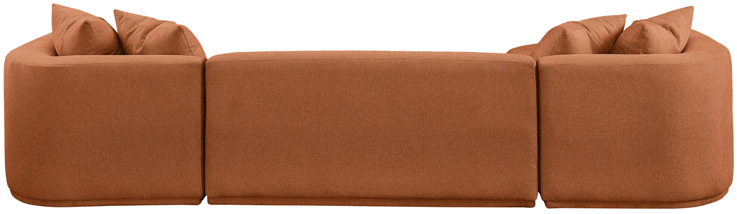 Rita Sectional in Terracotta