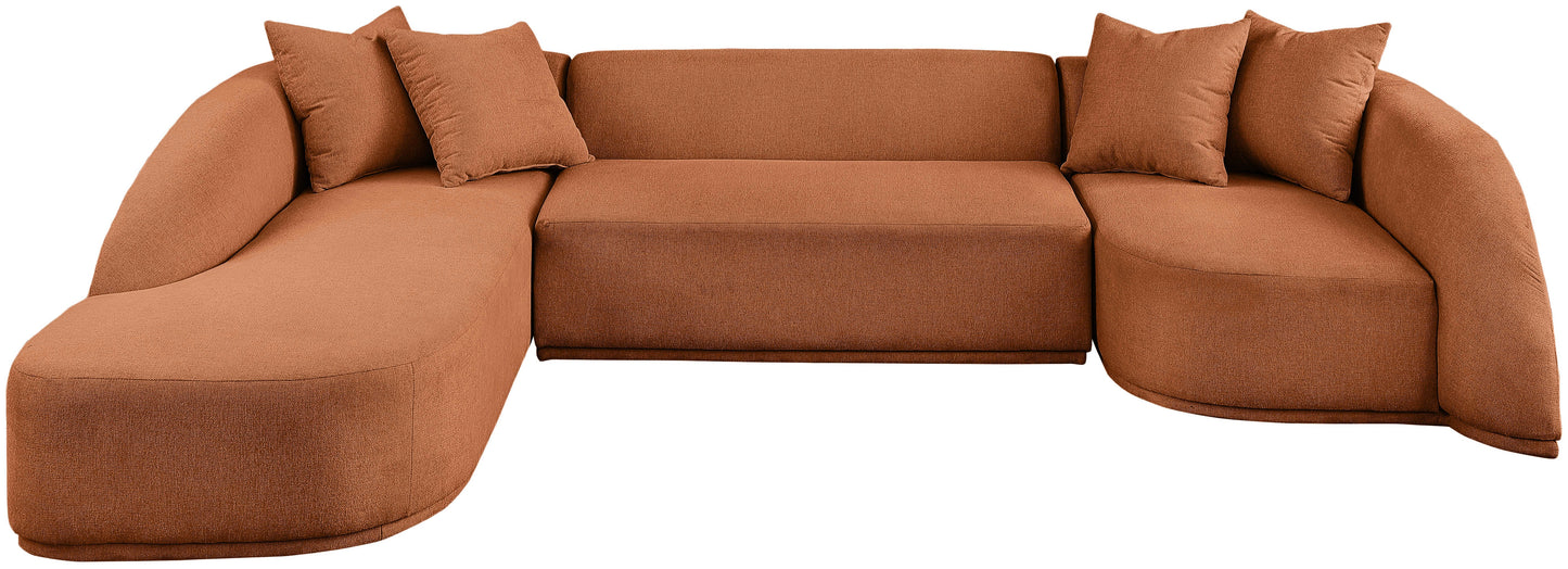 Rita Sectional in Terracotta