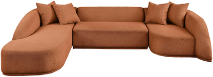 Rita Sectional in Terracotta