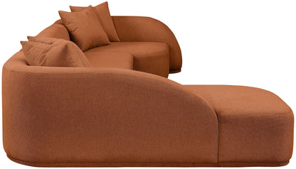 Rita Sectional in Terracotta