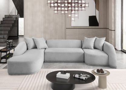 Rita Sectional in Lunar Grey