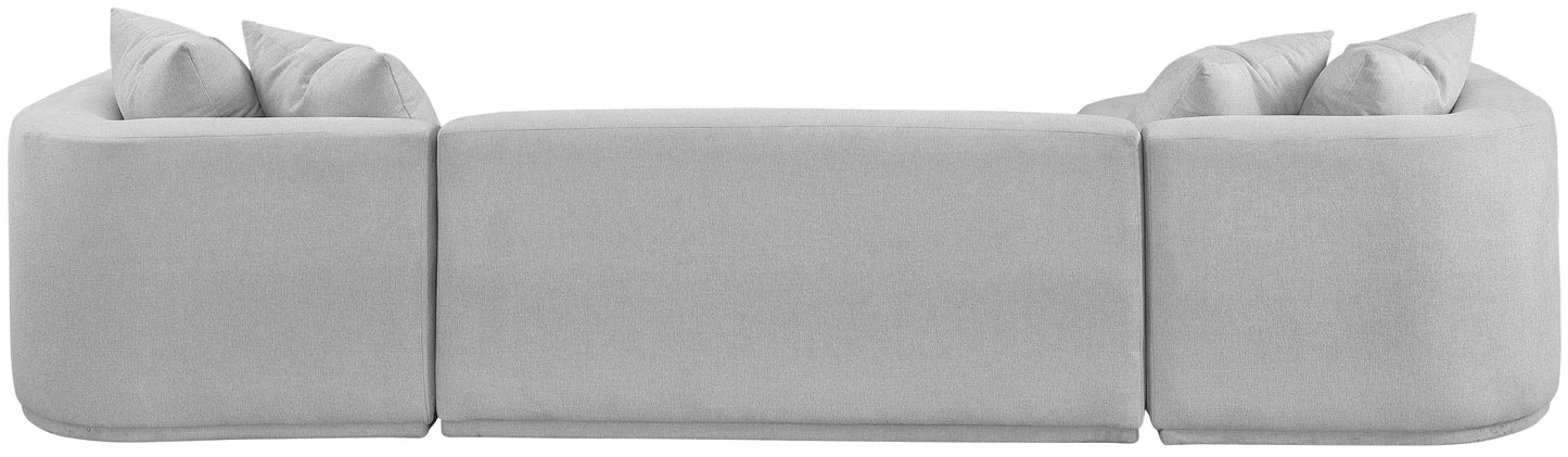 Rita Sectional in Lunar Grey