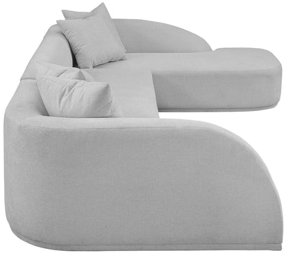 Rita Sectional in Lunar Grey