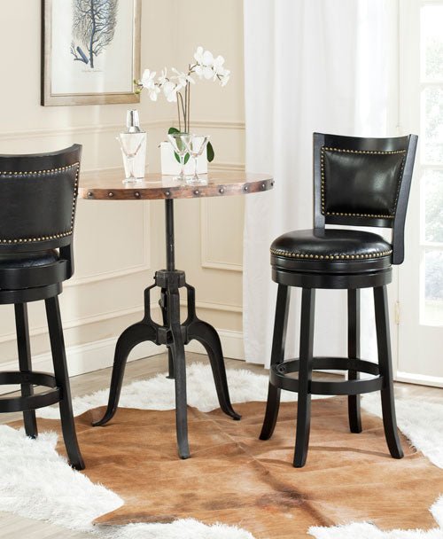 Lazzaro Bar Stool in Black