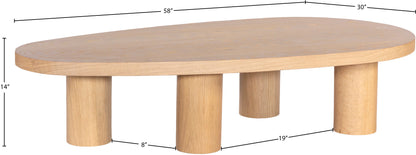 Beekman Oak Wood Coffee Table