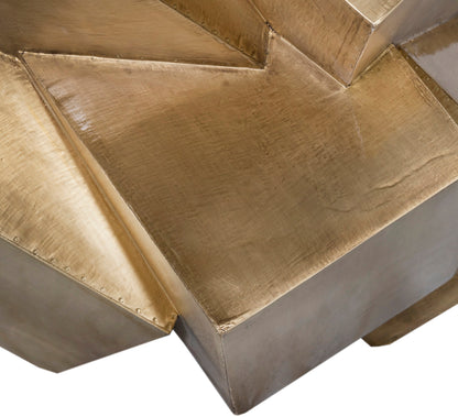 Walker Marble Top And Brass Base Dining Table