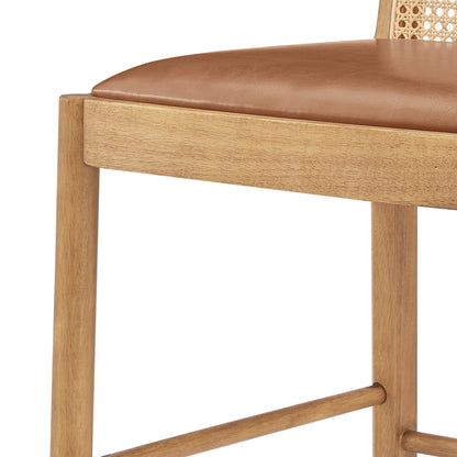 Donna Set of 2 Counter Stool in Borneo Chocolate