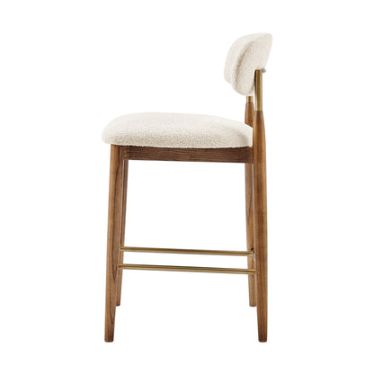 Verna Set of 2 Counter Stool in Palladian Beige