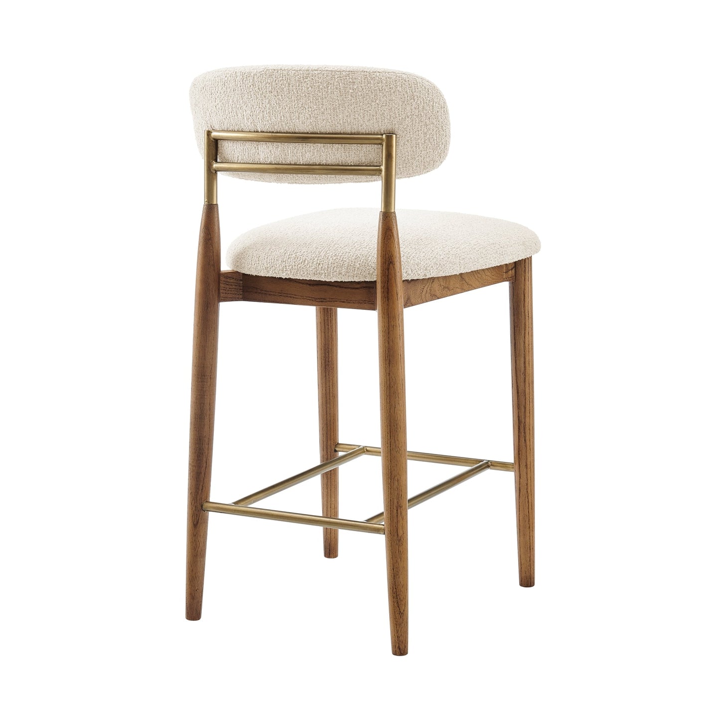 Verna Set of 2 Counter Stool in Palladian Beige