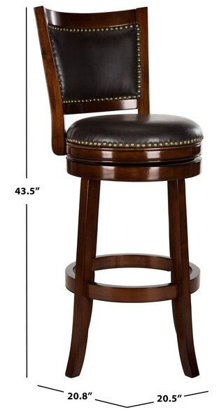 Lazzaro Bar Stool in Espresso Brown