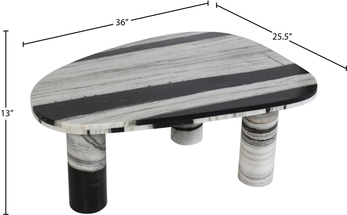 Messina Panda Marble Coffee Table