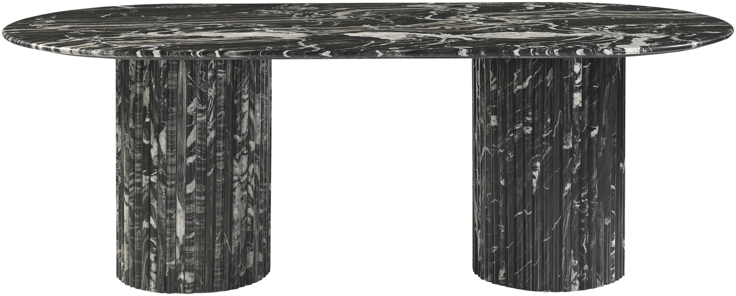 Messina Marble Dining Table in Black