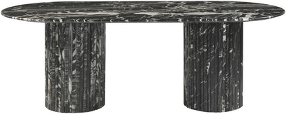 Messina Marble Dining Table in Black