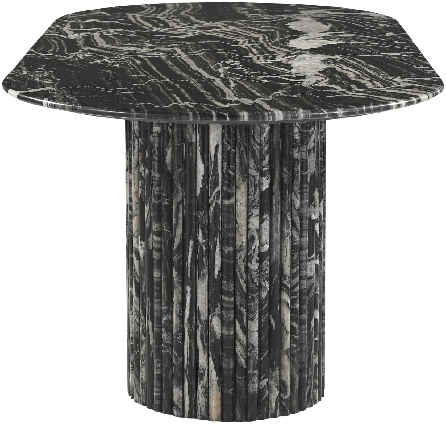 Messina Marble Dining Table in Black