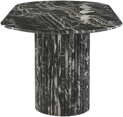 Messina Marble Dining Table in Black