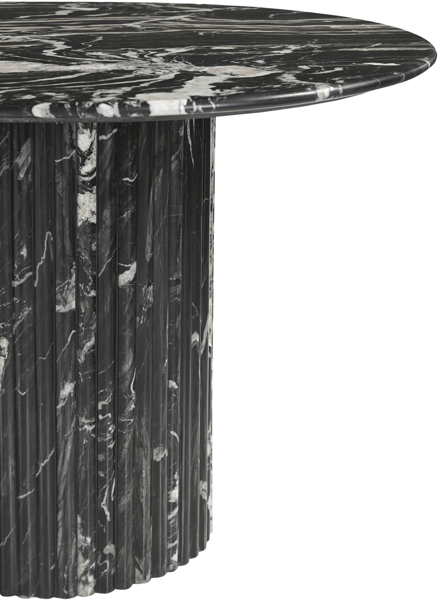 Messina Marble Dining Table in Black