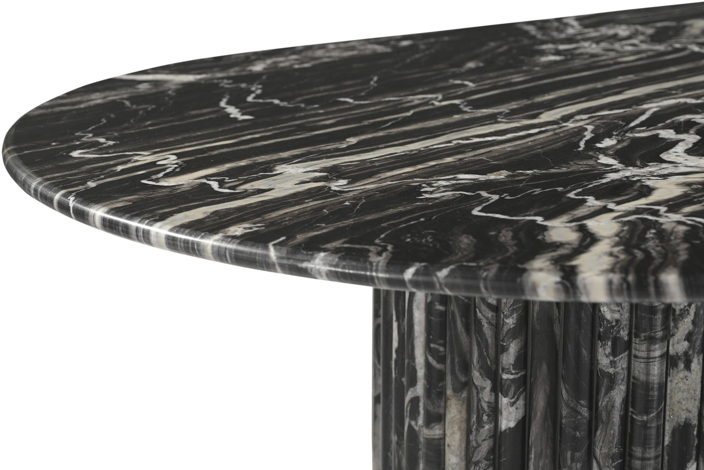 Messina Marble Dining Table in Black