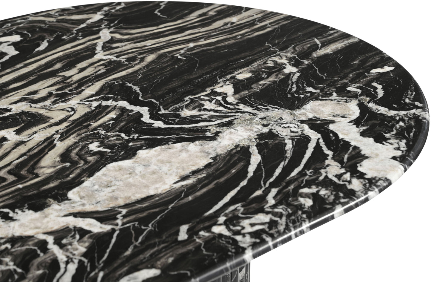 Messina Marble Dining Table in Black