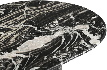 Messina Marble Dining Table in Black