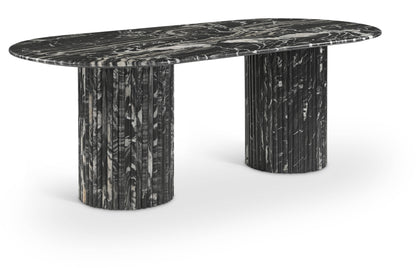 Messina Marble Dining Table in Black