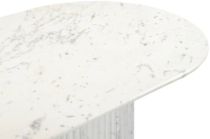 Messina Marble Dining Table in White