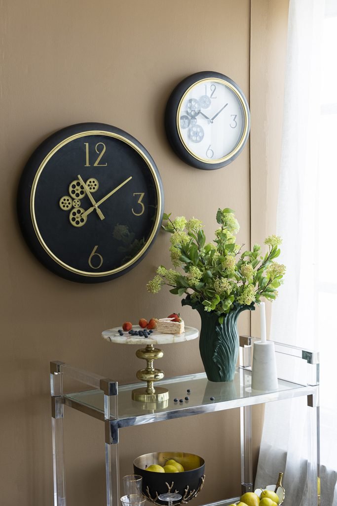 Agate Cake Stand with Gold Metal Base – Elegant 3-Tier