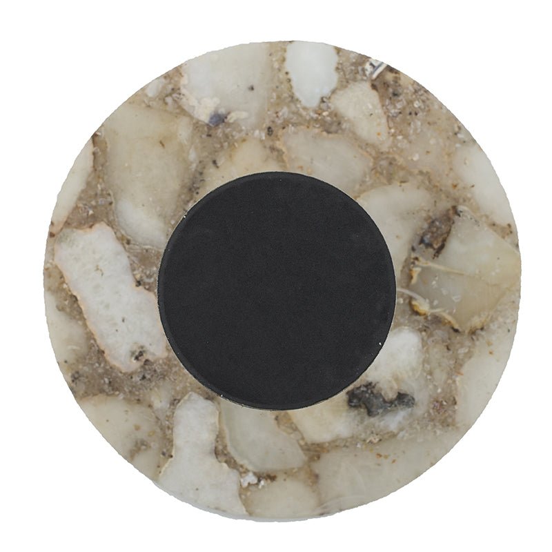 Agate Cake Stand with Gold Metal Base – Elegant 3-Tier