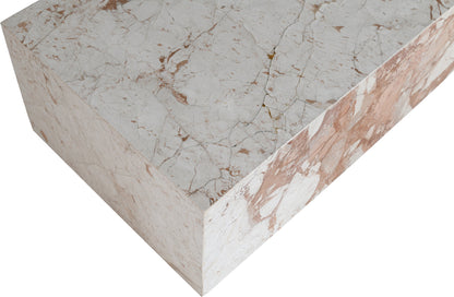 Breccia Marble Plinth Coffee Table