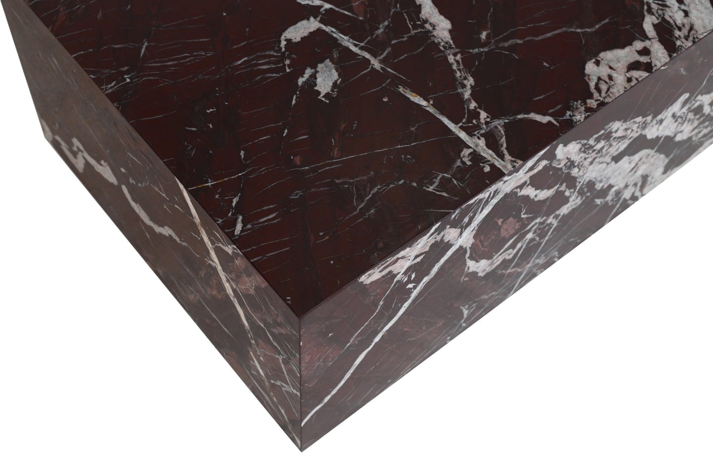 Cherry Marble Plinth Coffee Table