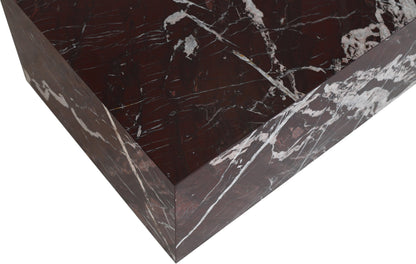 Cherry Marble Plinth Coffee Table