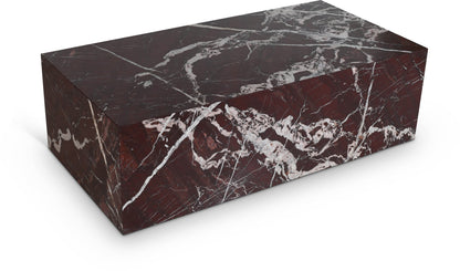 Cherry Marble Plinth Coffee Table